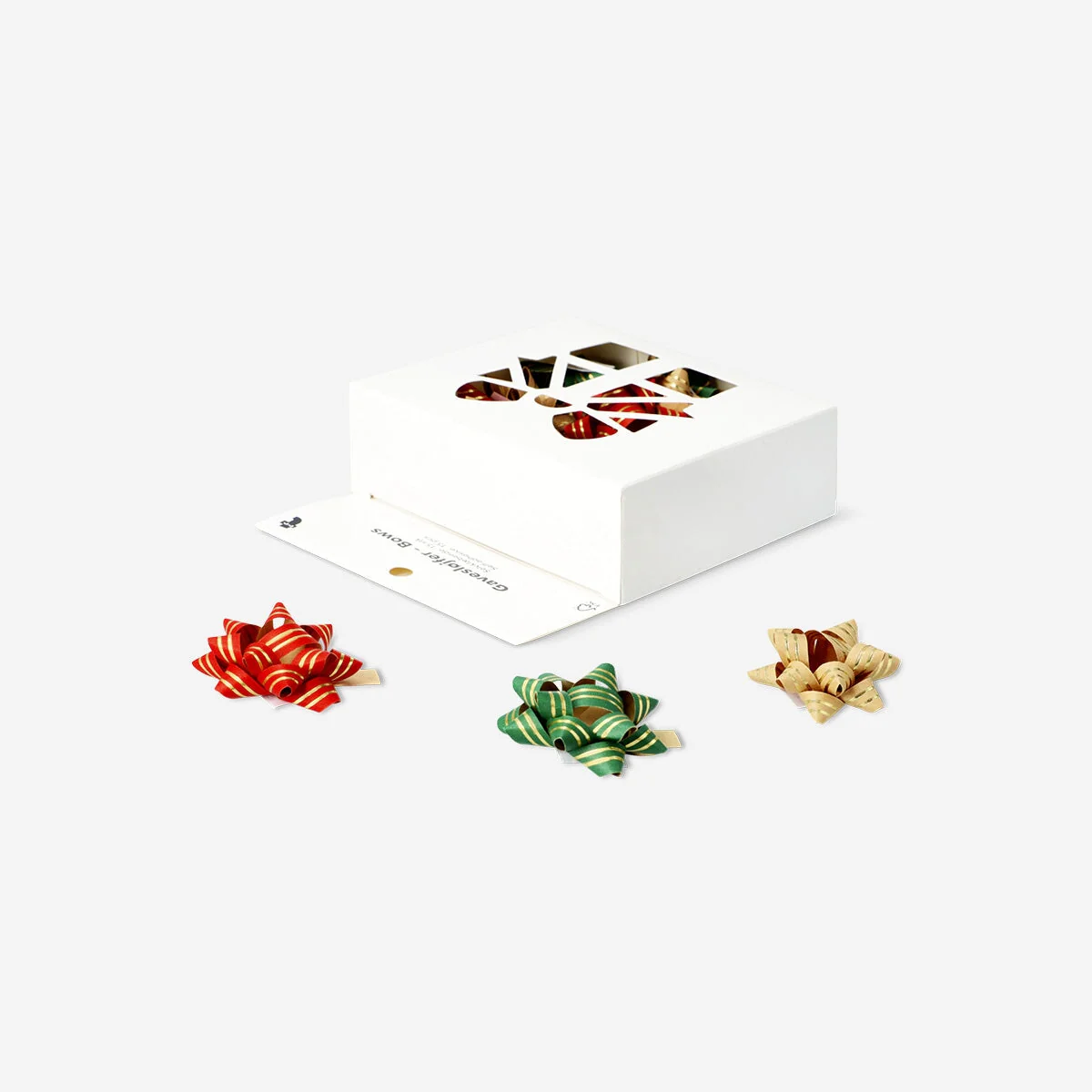 Box of adhesive gift bows - 15 pcs - Image 3