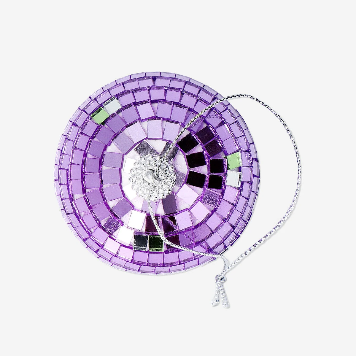 Christmas bauble - Purple disco ball - Image 3