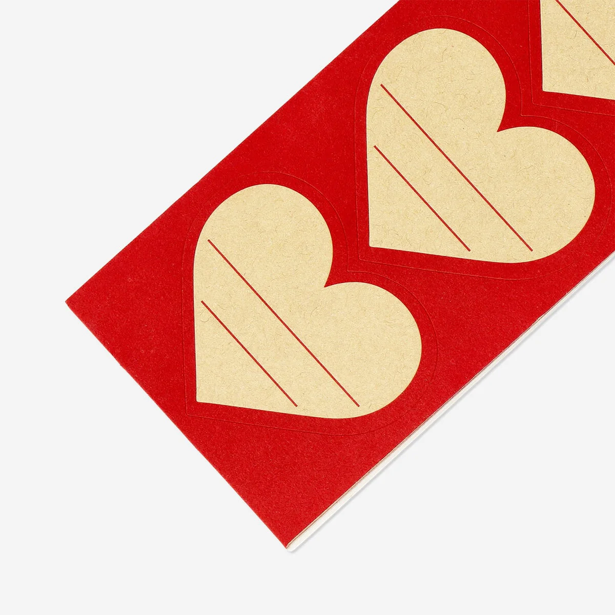 Adhesive heart gift tags - 15 pcs - Image 3