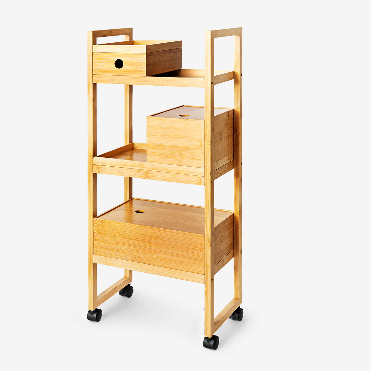 Decorative bamboo tray - 20 cm - Image 3