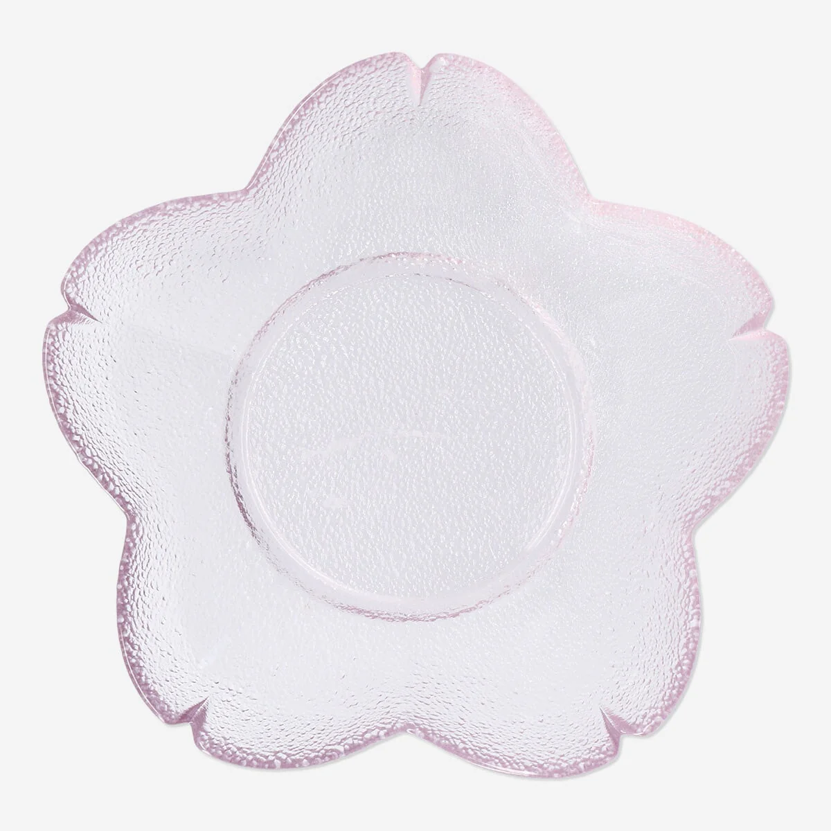 Pink flower plate - 17 cm - Image 3