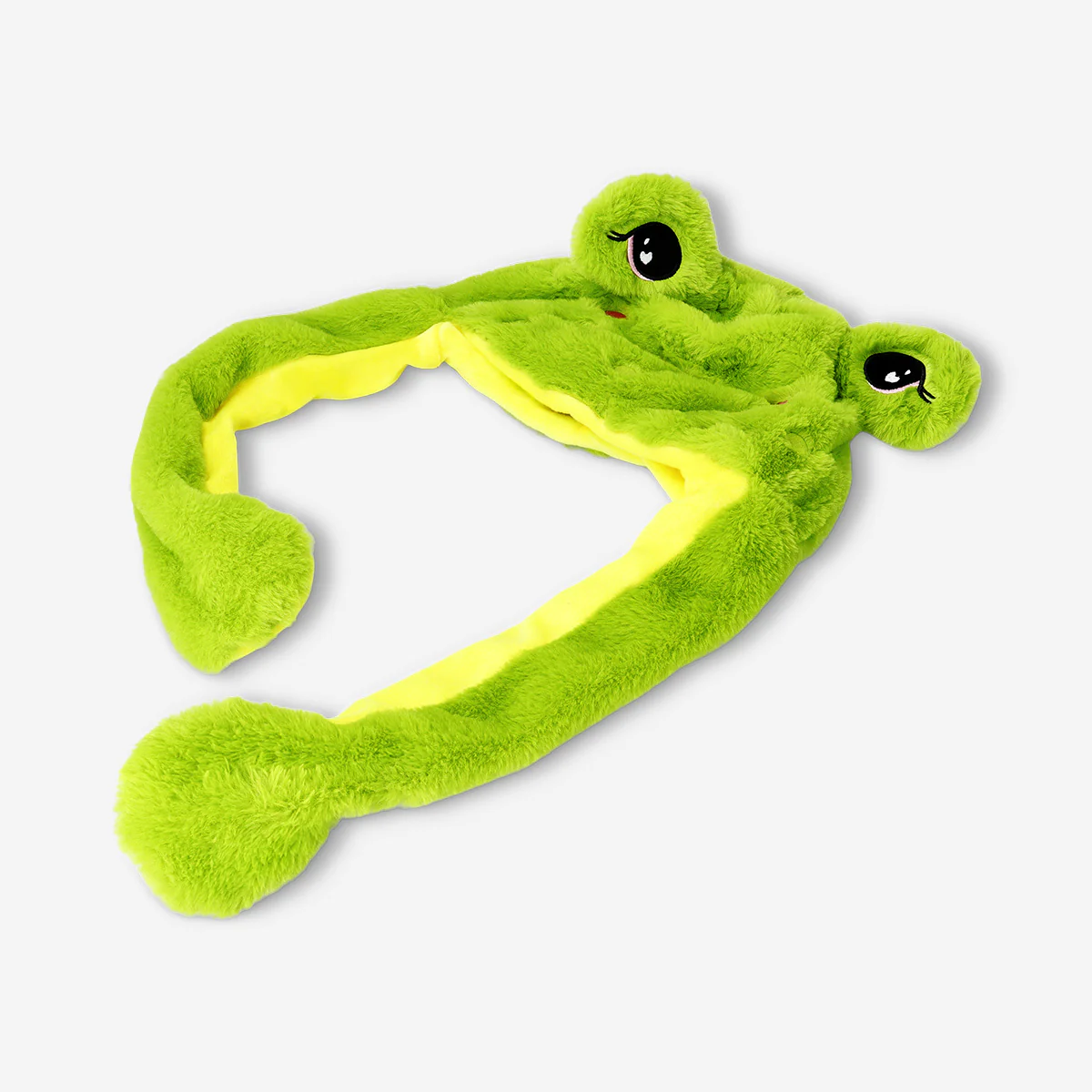 Plush frog hat with moving hands - Image 3