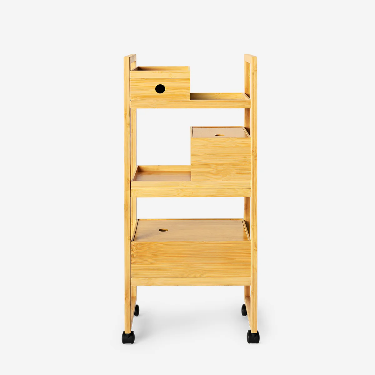 Stackable storage box with bamboo lid - 20 cm - Image 3